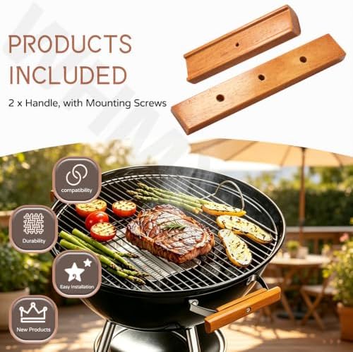 2 Pack Cherry Wood Replacement Handle - Image 2
