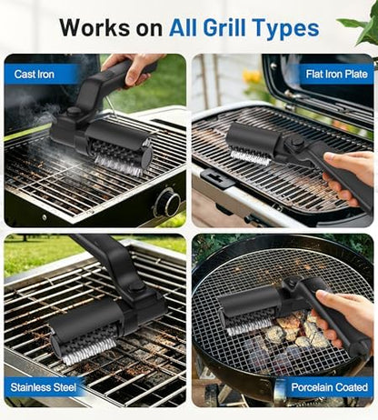 Electric Grill Brush for Outdoor, High Torque Grill Cleaner, Cordless BBQ Grill - Image 3