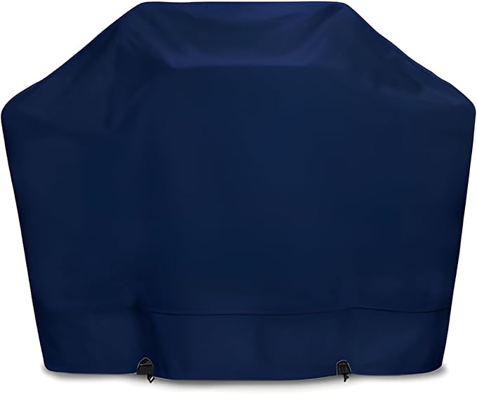Eevelle Meridian Patio BBQ Grill Cover for Outdoor Grill - Marine Grade Fabric - Durable - Waterproof Covers - All-Weather Protection Barbeque Gas Grill Cover – (48" H x 58" W x 24" D, Navy)
