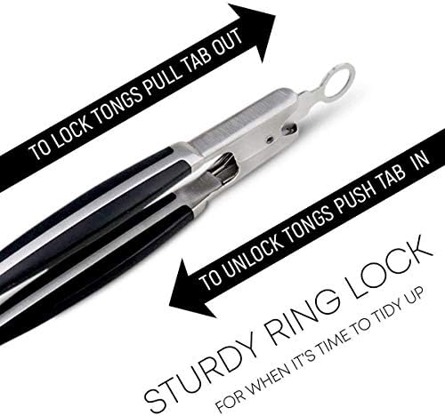 BBQ Tools Set | 18" Tongs | Grill Mat | Strong Magnetic Hook - Image 3