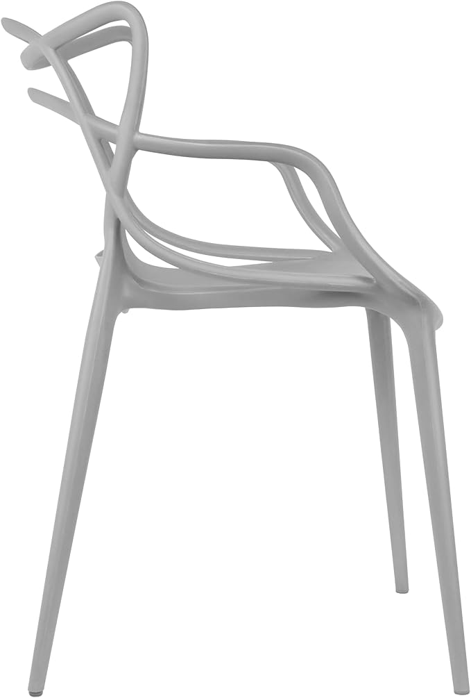 2xhome Modern Dining Chair | Stackable Indoor or Outdoor Entangled Side Chair | - Image 5