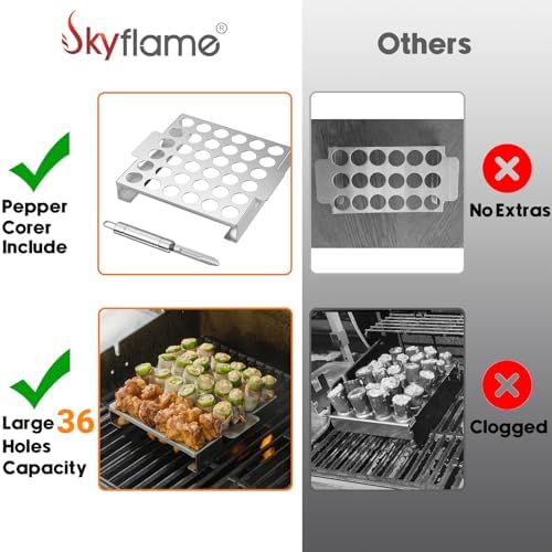 Skyflame Stainless Steel Jalapeno Grill Rack - Image 3