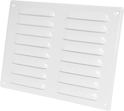 Repa Market 10" x 7.5" Inch (Outer Dimensions) White Air Vent Cover - Steel Return Air Grilles - for Ceiling and Sidewall - HVAC - with Protection Screen (10.23'' x 7.48'' Inch)