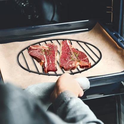 Oval Roasting Rack with Integrated Feet, Non-Stick Coating, Baking Rack Easy to - Image 7