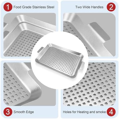 Grill Pan Set of 2, Grill Topper - Image 4