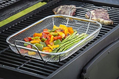 TableCraft BBQ Rectangular Grilling Basket - Image 3