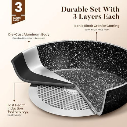 Kitchen Academy 17Pcs Pots and Pans Set - Image 6