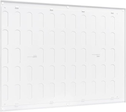 Vent Systems 16" x 12" Inch (Outer Dimensions) Metal Air Vent Grille - White Adjustable Register Vent Cover - Open/Close Air Supply Intake Wall Vent - Heating/Cooling Ceiling Grille for House, Garage