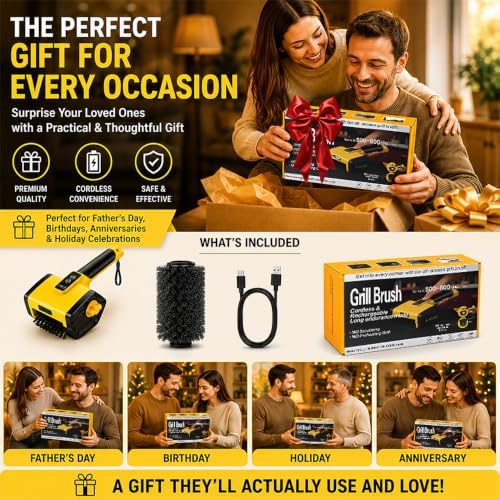 Electric Grill Brush 800RPM BBQ Grill Cleaner - Image 2