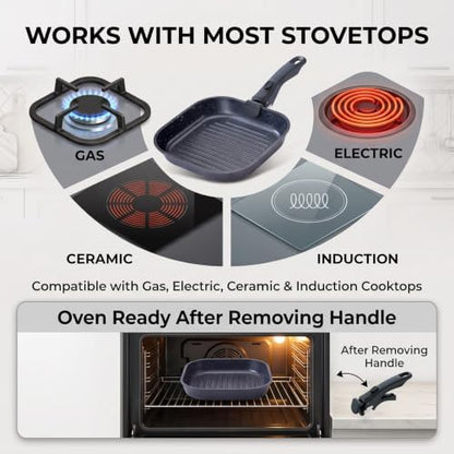 Stove Top Grill Pan, 10.8-Inch Square Pan - Image 4