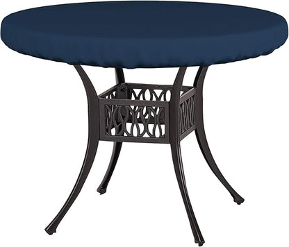 Covers & All Round Table Top Cover, 12 Oz Waterproof UV & Weather Resistant Patio Table Cover, Outdoor Table Cover for Patio Outdoor Furniture & Coffee Table (48" Dia x 4" H Inches, Blue)