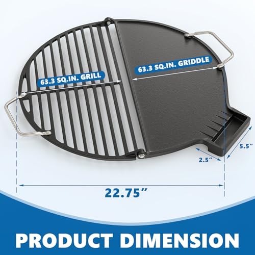 2-in-1 Cast Iron Griddle & Grate - Image 2