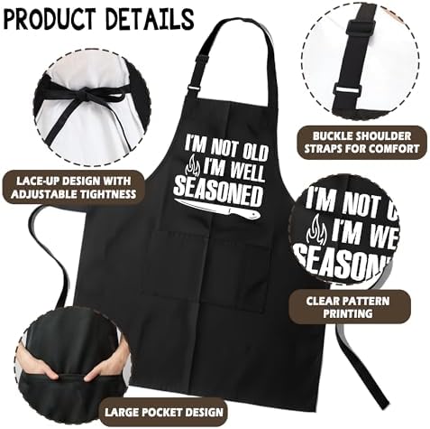 Funny Aprons for Woman Men, Cotton Aprons - Image 2