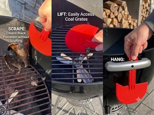 LavaLock Smok-n-Scrape Grill and Smoker Scraper, Residue Remover Cleaning Tool - Image 3