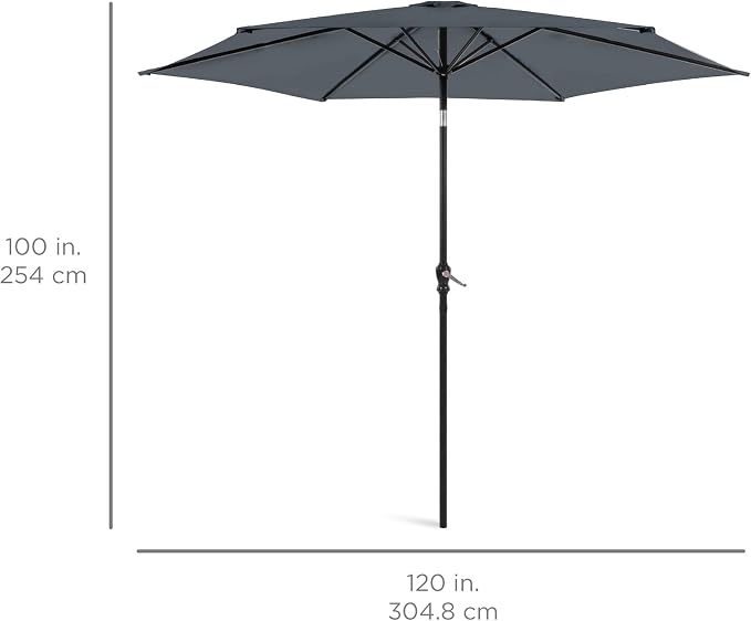 Best Choice Products 10ft Outdoor Patio Umbrella, Outdoor Table Umbrella - Image 7