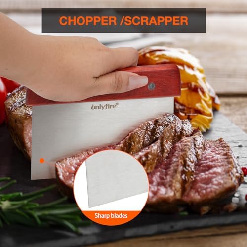 onlyfire Professional Flat Top Barbecue Tool Kit Grill Griddle Tools - Image 4