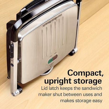 Hamilton Beach Panini Press, Sandwich Maker & Electric Indoor Grill - Image 6