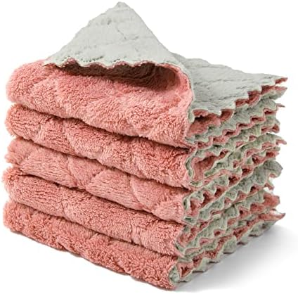 kimteny Microfiber Dish Cloths for Washing Dishes 5 Pack by kimteny