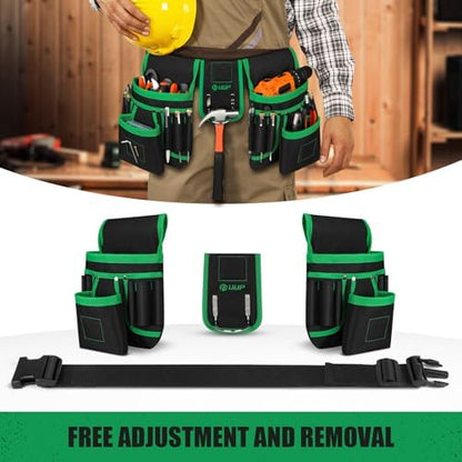 Magnetic Tool Belt for Men, 26 Pockets Heavy Duty Nail Tool Pouch Dad Gift - Image 5