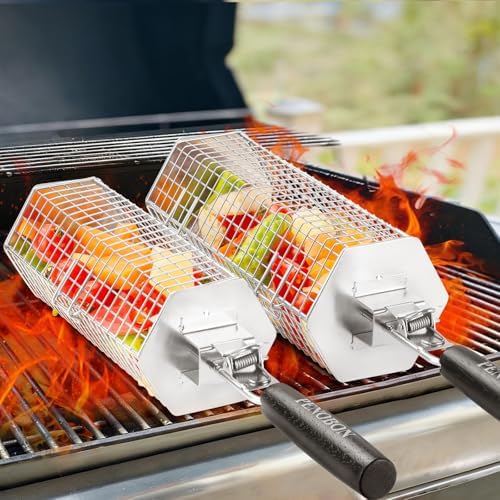 Rolling Grilling Basket - Image 3