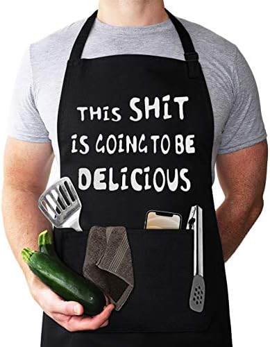 LYLPYHDP Aprons for Men, Mens Apron, Funny Aprons for Men, Husband Birthday Gift by LYLPYHDP