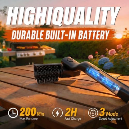Electric Grill Brush | 24kg Max Torque, 200 Minutes Runtime, 3-Speed Angle - Image 4