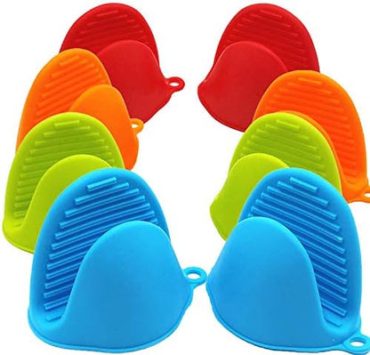 NEPAK 4 Pairs Silicone Cooking Pinch Grips Oven Mitts Potholder by NEPAK