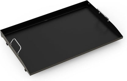 Stanbroil 28 Inch Flat Top Griddle Replacement Top for Blackstone 28" 2-Burner Gas Grill Cooking Station, Ceramic Coated Steel Griddle Top Replacement with Rear Grease System, Black