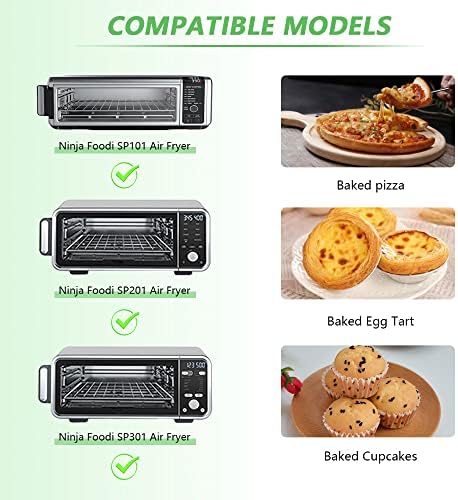 for Ninja Foodi Reusable Air Fryer Liners 12x12inch Non-Stick，Bottom of Toaster - Image 3