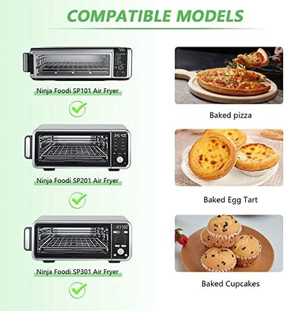 for Ninja Foodi Reusable Air Fryer Liners 12x12inch Non-Stick，Bottom of Toaster - Image 3