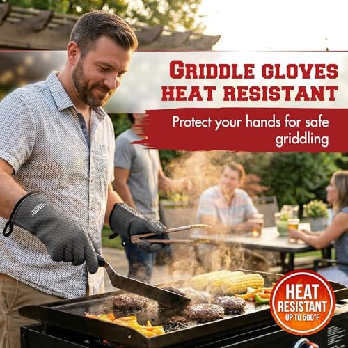 KITCHEN PERFECTION XL Silicone Griddle Gloves - Image 2
