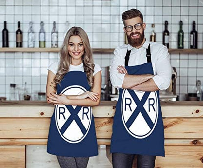 EKOBLA Traffic Sign Aprons Train Railroad Crossing Dark Blue White Waterproof - Image 4