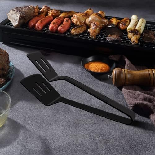 Silicone BBQ Tongs, Stainless Steel Clamp - Image 6