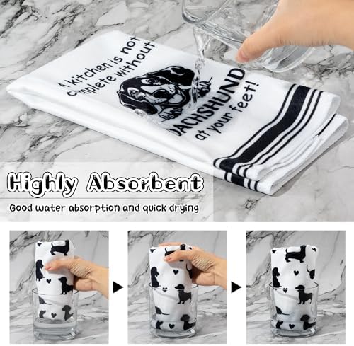 R HORSE Dachshund Kitchen Dish Towel - Image 3