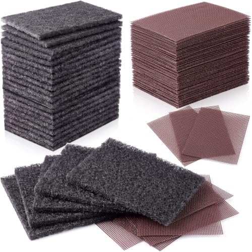 Reallnaive 100 Piece Griddle Cleaning Kit 70 Screens 30 Cleaning Pads by Reallnaive