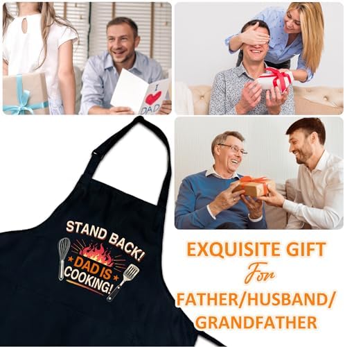 Funny Aprons For Men, Father's Fathers Day Kitchen Gifts For Dad Father Daddy - Image 5