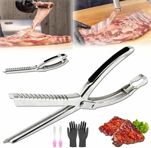 1 Set Rib Membrane Removal Tool, Stainless Steel Rib Prep Tool Membrane Remover by oeocviod