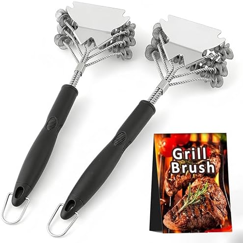 2 Pack Grill Brush and Scraper Bristle Free – Safe BBQ Brush by Unknown