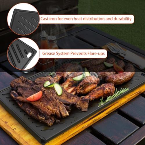 onlyfire Reversible Cast Iron Griddle Replacement - Image 3