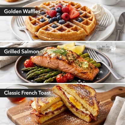 OVENTE Electric Sandwich, Panini and Waffle Maker Set - Image 6