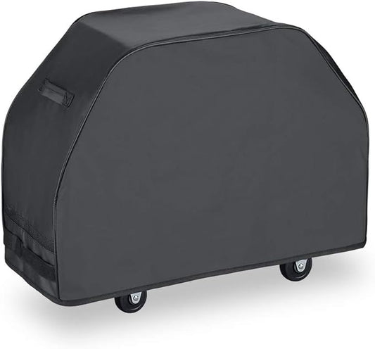 Grill Cover 55 Inch, Heavy Duty Waterproof BBQ Cover, Gas Grill Cover for Weber, Char-Broil, Brinkmann, 55" W x 23" D x 42" H