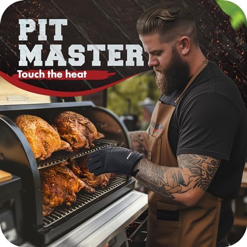 KITCHEN PERFECTION S Silicone Smoker BBQ Gloves - Image 3