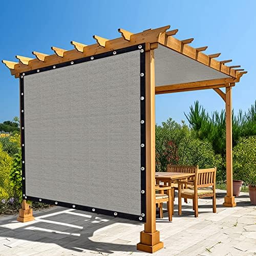 Amagenix 90% Shade Fabric 10'X 17' Gray Sun Shade Cloth by Amagenix