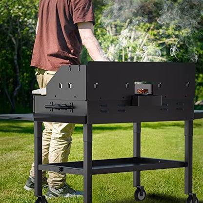 BBQ-PLUS Griddle Wind Guard/Wind Screen and Griddle Warming Rack - Image 7