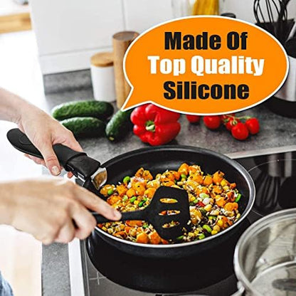10pcs Cast Iron Handle Cover, Silicone Hot Handle Holder, Heat Resistant Cast - Image 3