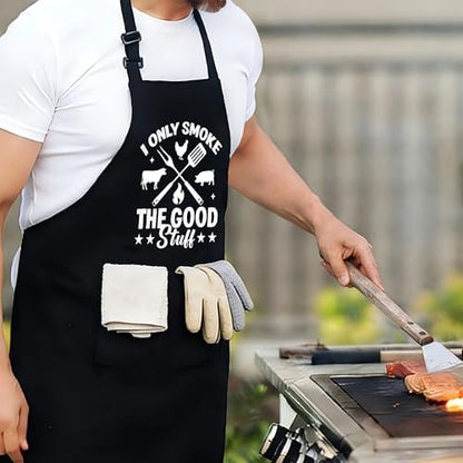 Funny Aprons For Men, Father's Fathers Day Kitchen Gifts For Dad Father Daddy - Image 3