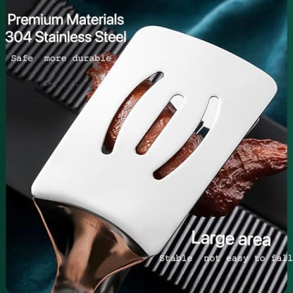 Kitchen Spatula Tongs 11.6 lnch Stainless Steel Grill Clamp Cooking Tongs - Image 3