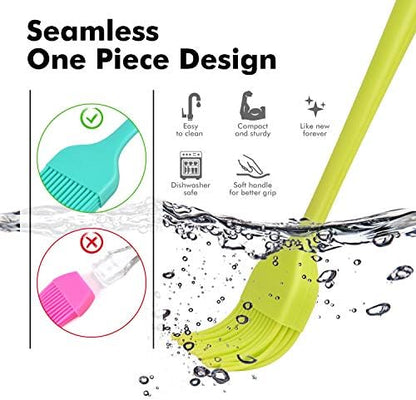 HOTEC 600℉ Heat Resistant Silicone Basting &Pastry Brush - Image 6