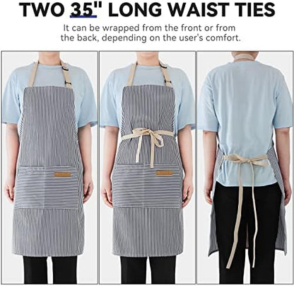 NLUS 2 Pack Cooking Aprons for Women - Image 5