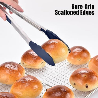 Doosu Kitchen Tongs with Silicone Tips - Image 5